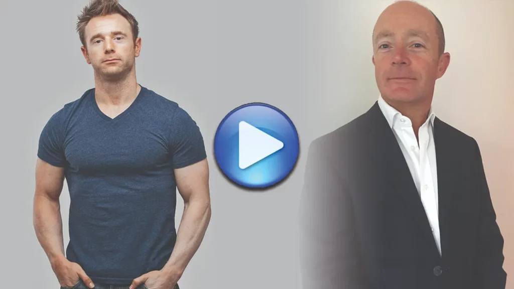 Entrepreneur Ian Murphy as a guest on the Healthy Ambition podcast with personal trainer Scott Laidler