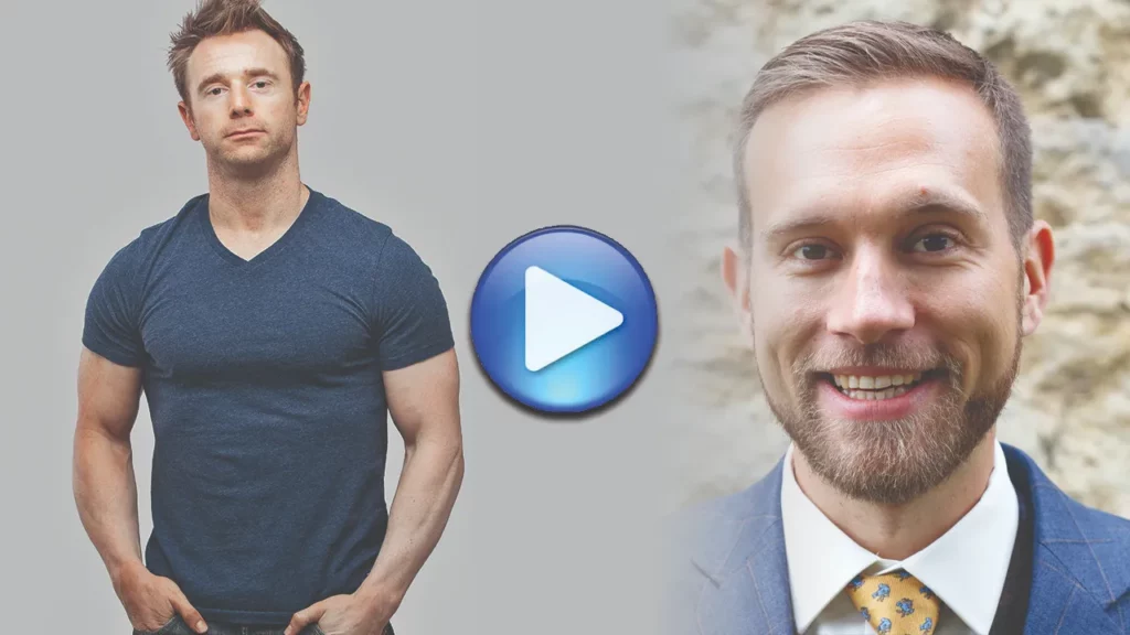 Business expert John Auckland as a guest on the Healthy Ambition podcast with personal trainer Scott Laidler