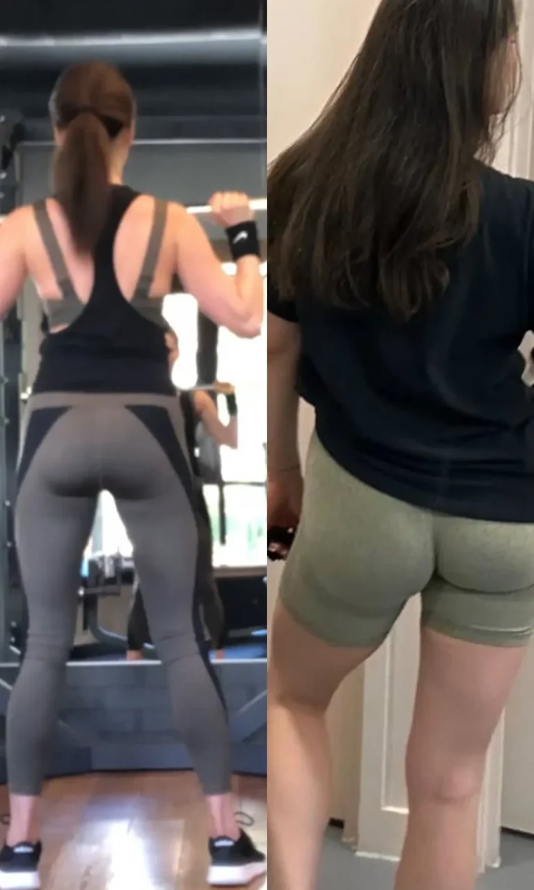 Kat's before and aftr glute muscle gain with Personal Trainer Scott Laidler