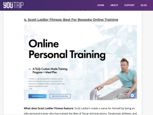 7 best online personal trainer list featuring Scott Laidler by you trip website