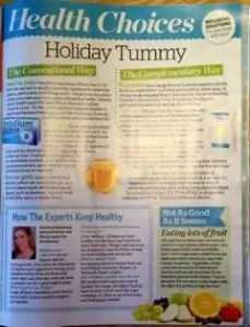 Tips on getting a holiday tummy for women's weekly magazine featuring fitness trainer Scott Laidler