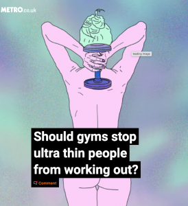 Comment on gyms turning away clients by fitness trainer Scott Laidler for the Metro newspaper