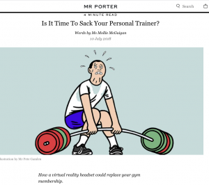 Mr porter article on what makes a good personal trainer with comments from fitness coach Scott Laidler