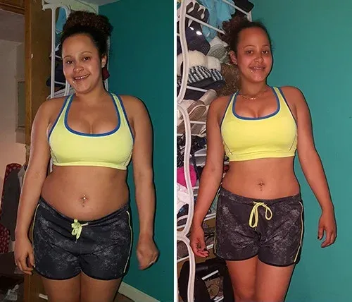 Natalie's recomposition fitness results with personal trainer Scott Laidler