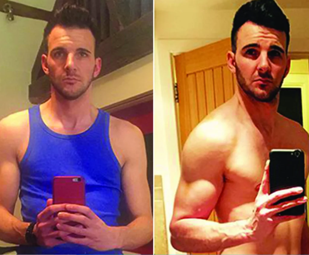 Dean's body transformation with personal trainer Scott Laidler