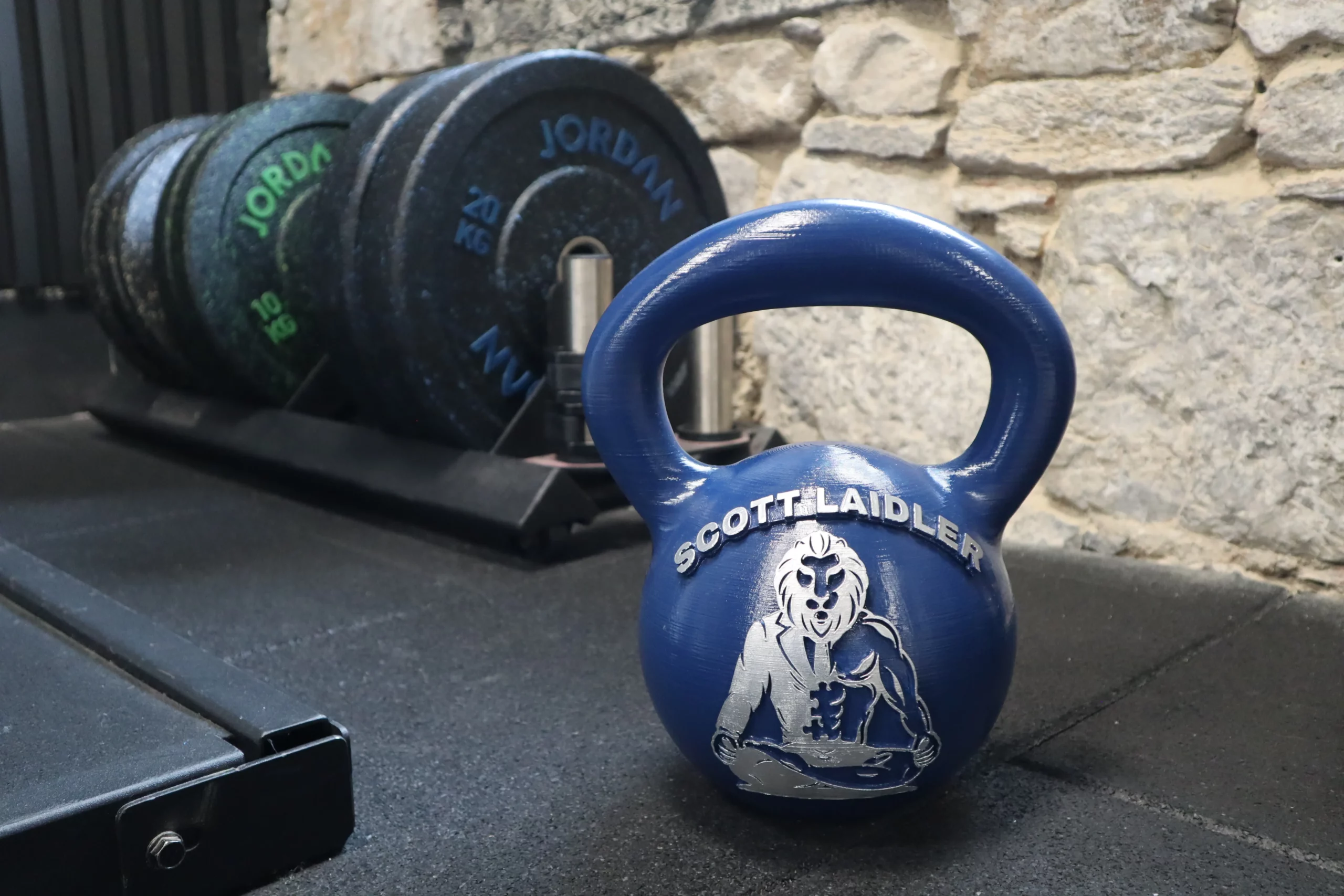 Scott Laidler's branded kettlebell