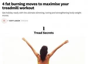 4 Fat burning treadmill workouts for Women's Health magazine