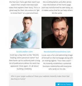 Scott Laidler's inclusion on 50 best personal trainer websites roundup by total coaching personal training software website