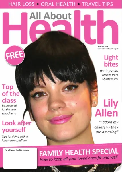 Cover of all about health that celebrity fitness trainer Scott Laidler is featured in