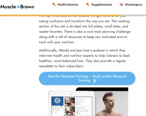 The best fitness websites roundup featuring scottlaidler.com by the muscle + brawn website