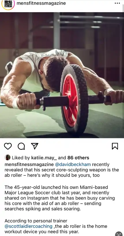 fitness trainer Scott Laidler's comments from Men's fitness magazine quoted via instagram