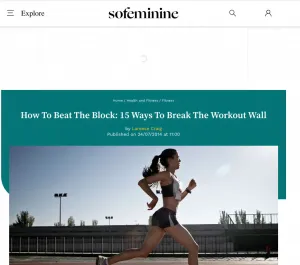 PT Scott Laidler's advice on how to break the running wall with So Feminine magazine