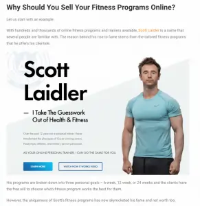 Mastera featuring Scott Laidler as an example of why personal trainers should sell programs online