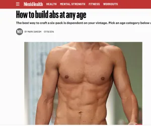 Men's Health Feature on how to build abs at any age with personal trainer Scott Laidler (web version)