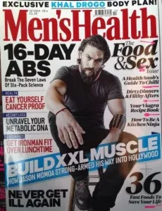 Cover issue of Men's health featuring fitness coach Scott Laidler's getting abs at any age article