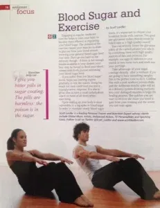 Blood sugar and exercise article for your wellness magazine featuring commentary from fitness trainer Scott Laidler