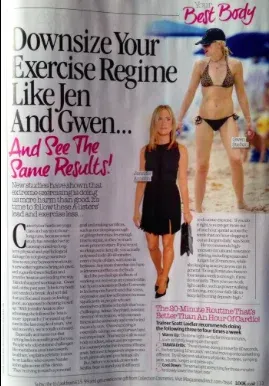 Fitness coach personal trainers comments on slimming down for closer magazine