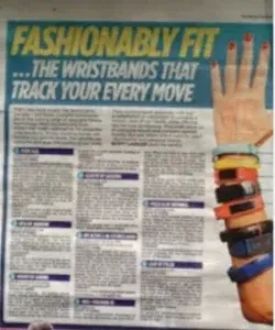 The mail on Sunday fitness band review article with commentary from fitness coach Scott Laidler