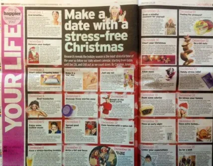 Xmas fitness tips including getting an online fitness trainer mentioning Scott Laidler in the Daily Mirror newspaper