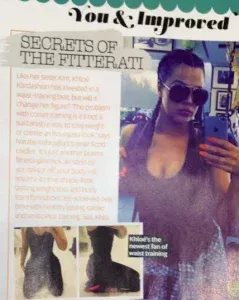 Print version of celebrity fitness secrets article from personal trainer Scott Laidler for Now magazine